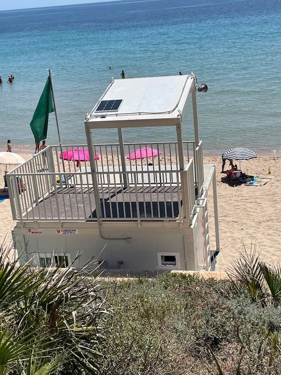 Caseta de socorristas en Murcia