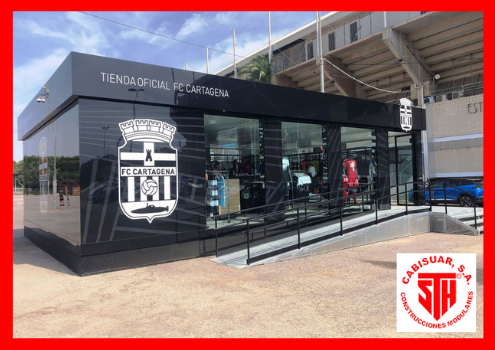 Tienda modular oficial Futbol Club Cartagena - Proyectos Cabisuar