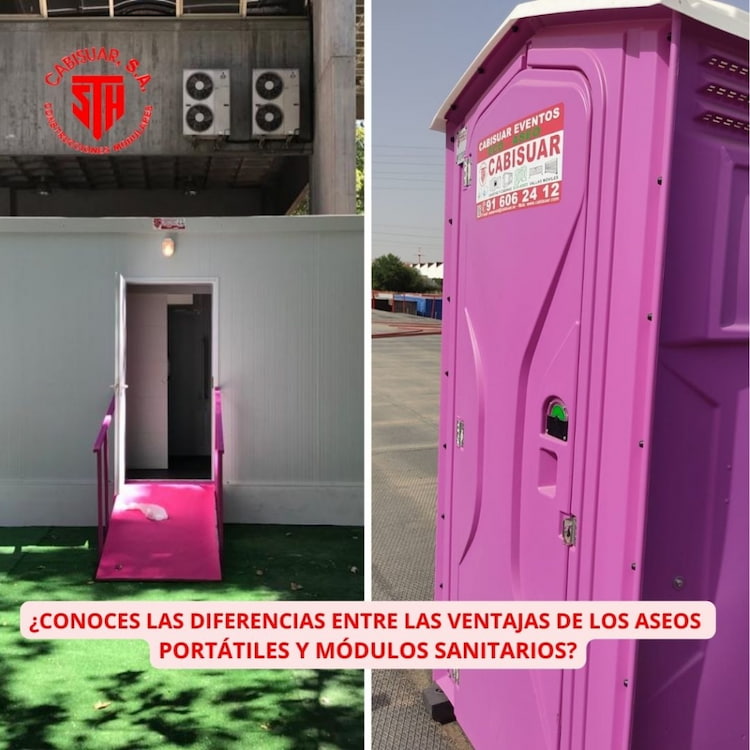 Ventajas de los aseos portátiles y módulos sanitarios