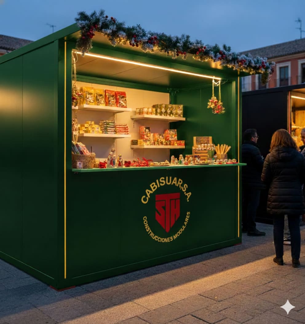 Casetas para mercadillos de Navidad