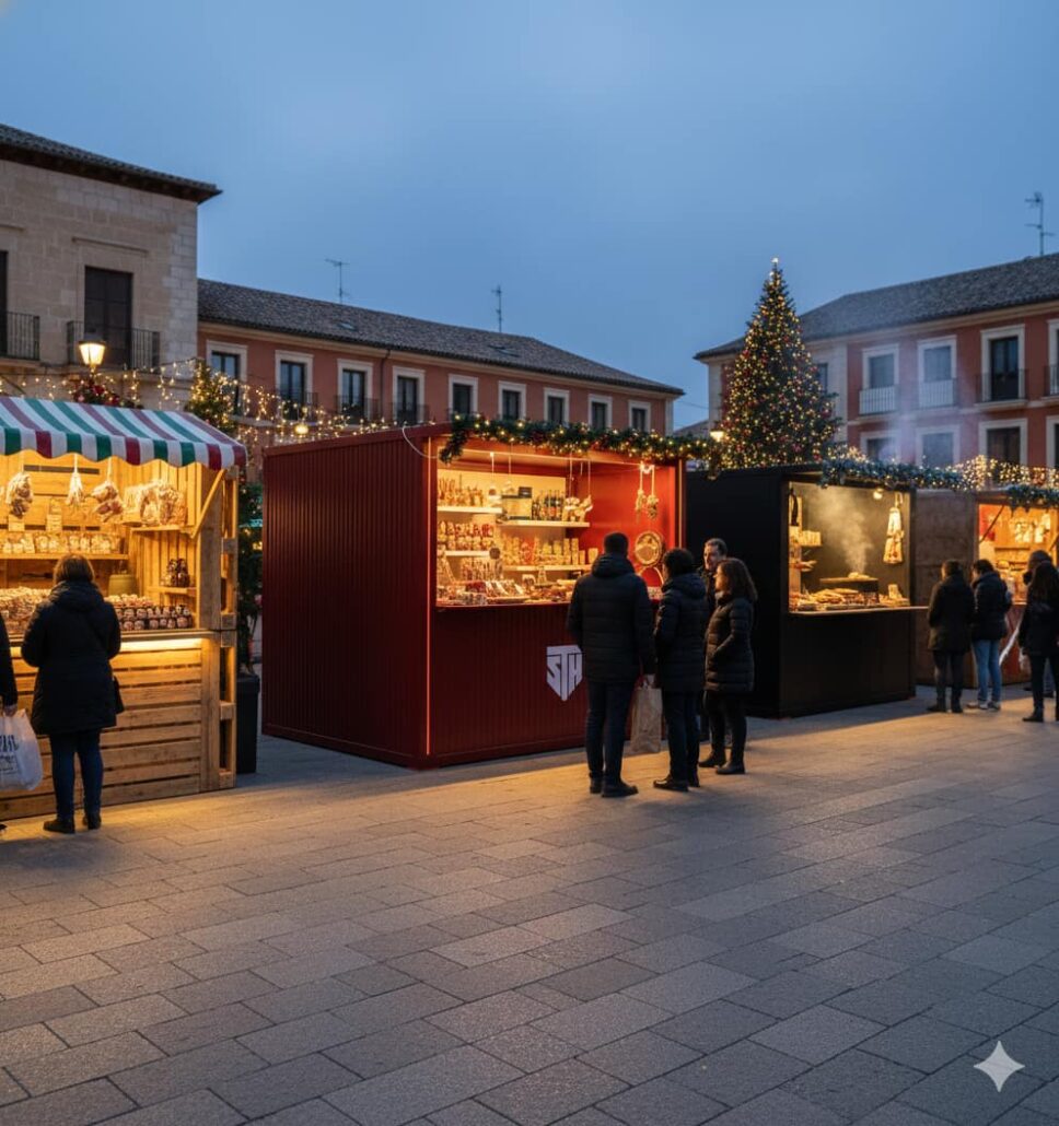 Casetas para mercadillos de Navidad